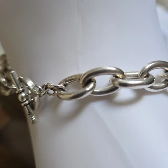 Ralph Lauren Silver Plated Chain Necklace and Bracelet Set - Picture 4 of 7